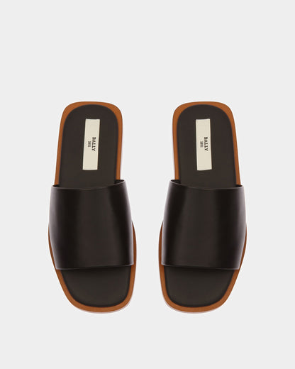 Sabian Leather Sandals In Black