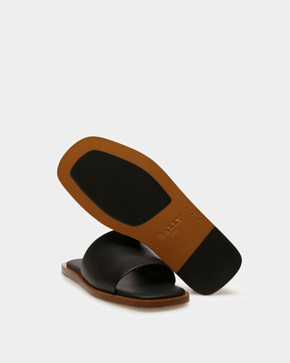Sabian Leather Sandals In Black