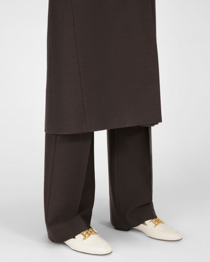 Ellah Flat Leather Loafers In Bone