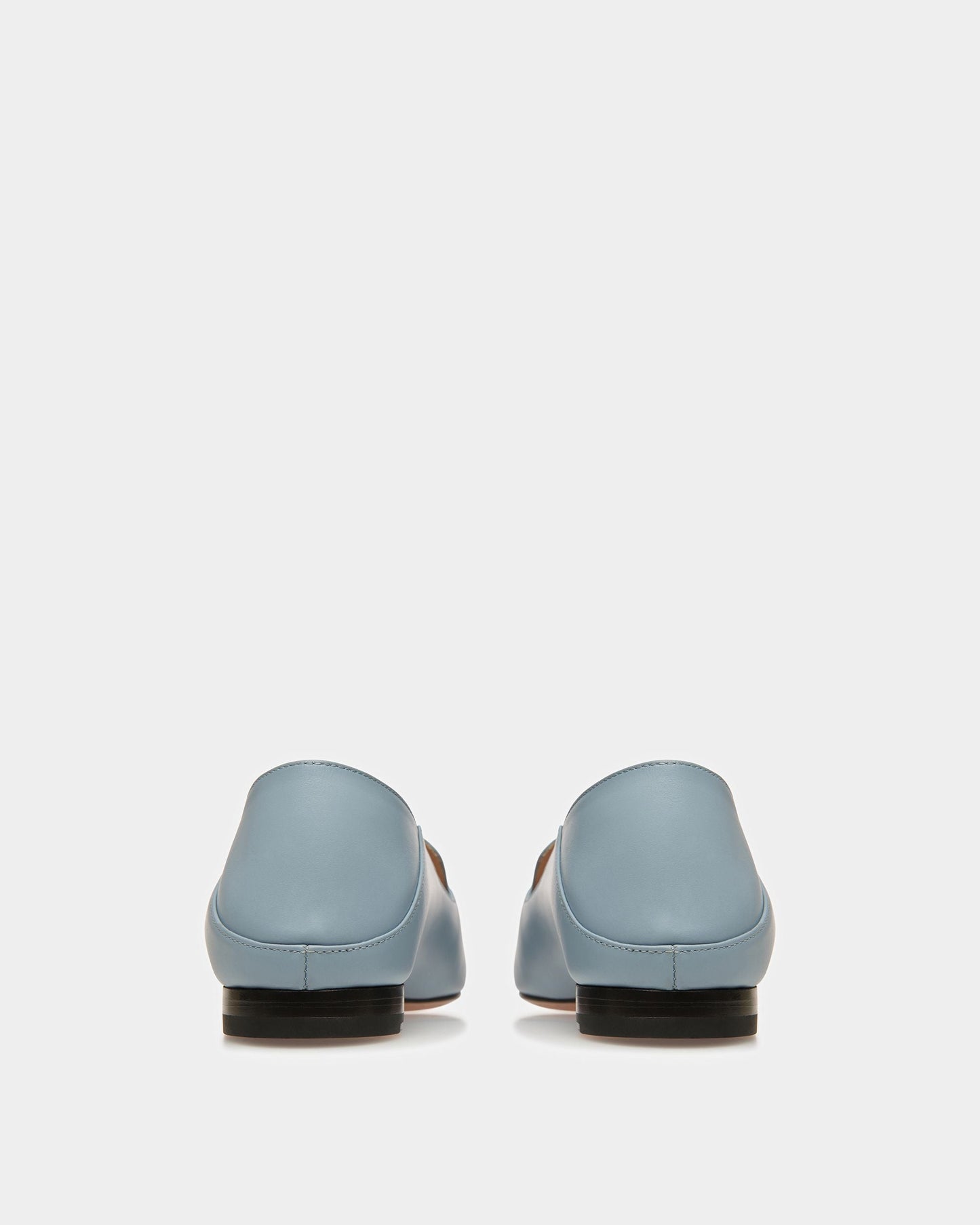 Ellah Leather Loafers In Light Blue