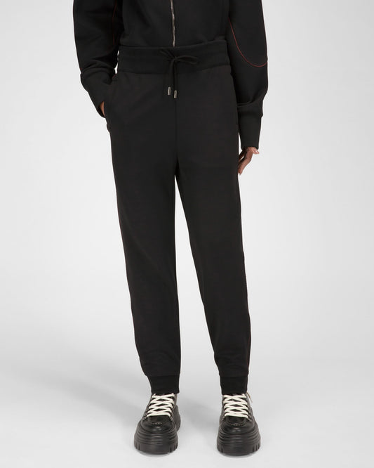 Polyester Mix Sweatpants In Black
