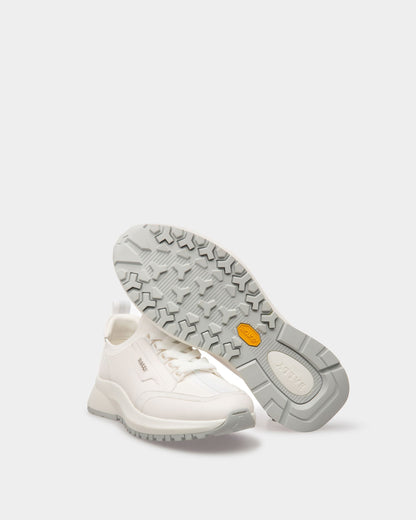 Deven Leather Sneakers In White