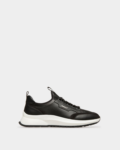 Deven Leather Sneakers In Black