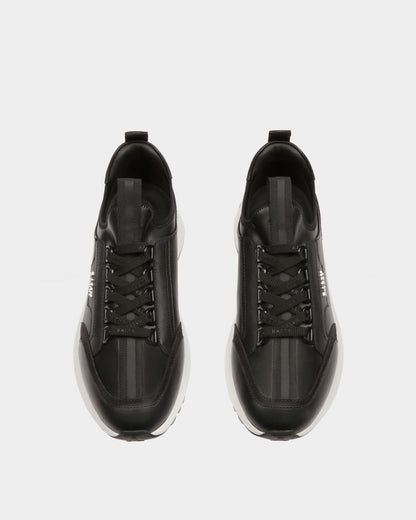 Deven Leather Sneakers In Black