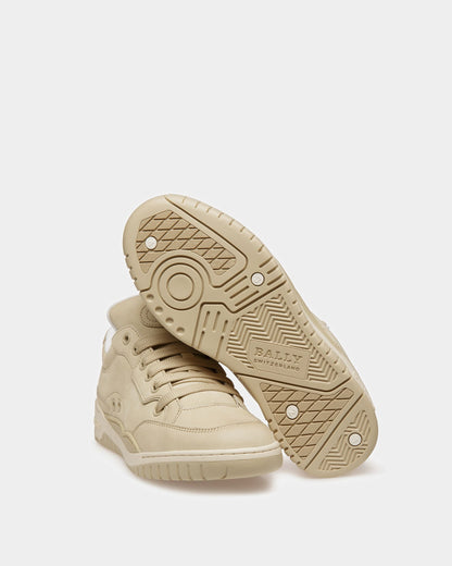 Kiro Leather Sneakers In Beige