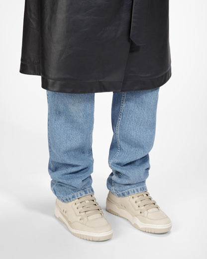 Kiro Leather Sneakers In Beige