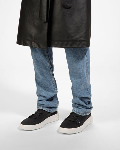 Mitys Leather Sneakers In Black