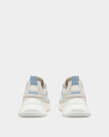 Darys Leather Sneakers In Dusty White And Light Blue
