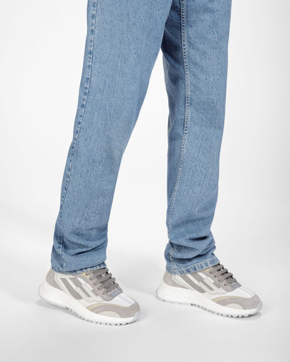 Darky Leather Sneakers In Grey