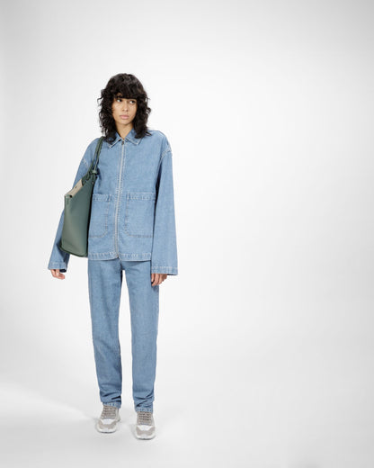 Darky Leather Sneakers In Grey