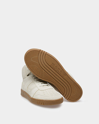 Wiggles Leather Sneakers In Dusty White