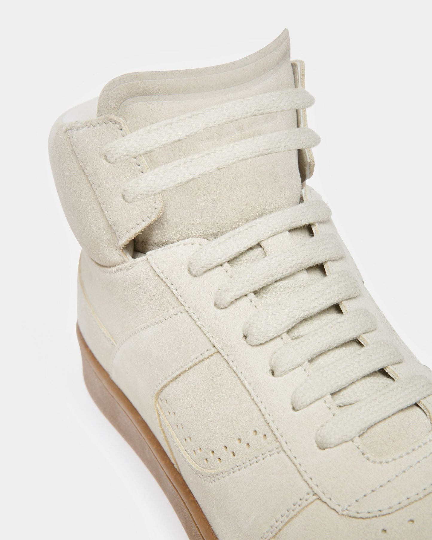 Wiggles Leather Sneakers In Dusty White