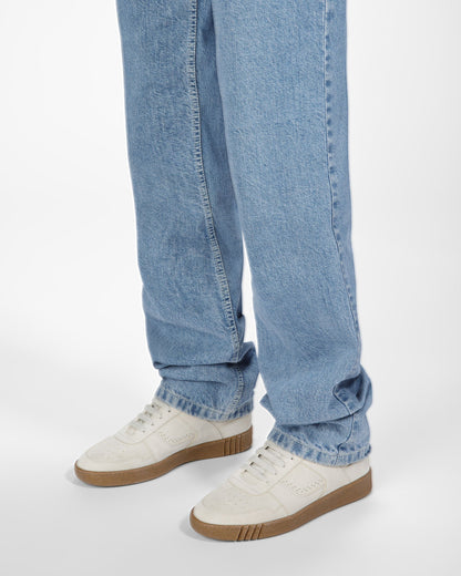 Wiggles Leather Sneakers In Dusty White