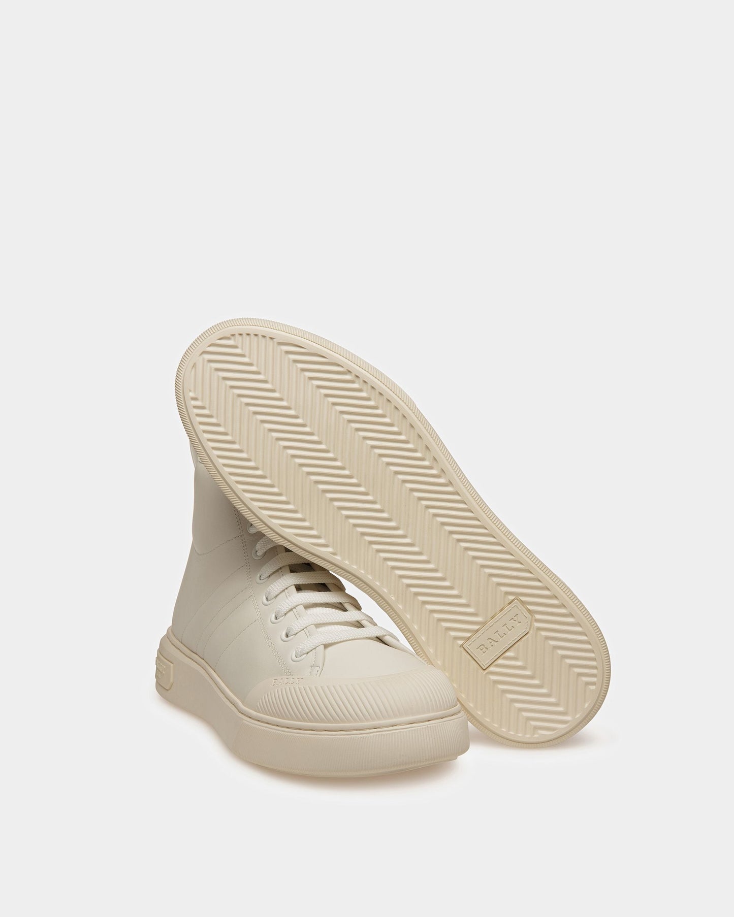 Maren Leather Sneakers In White