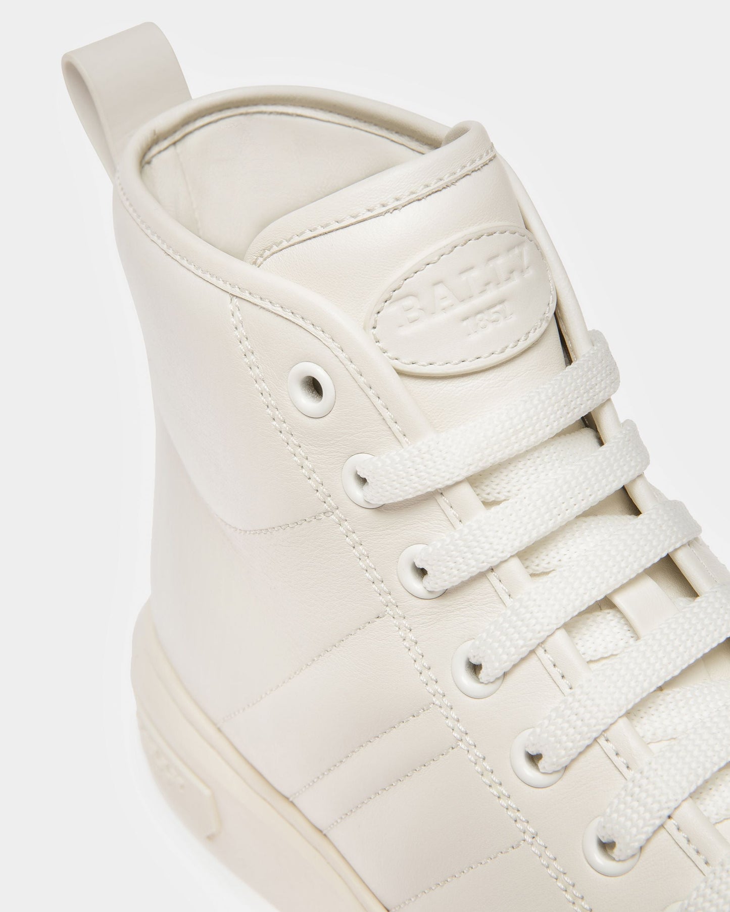 Maren Leather Sneakers In White