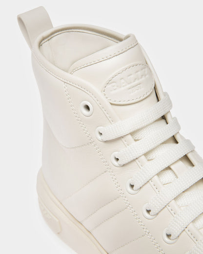 Maren Leather Sneakers In White
