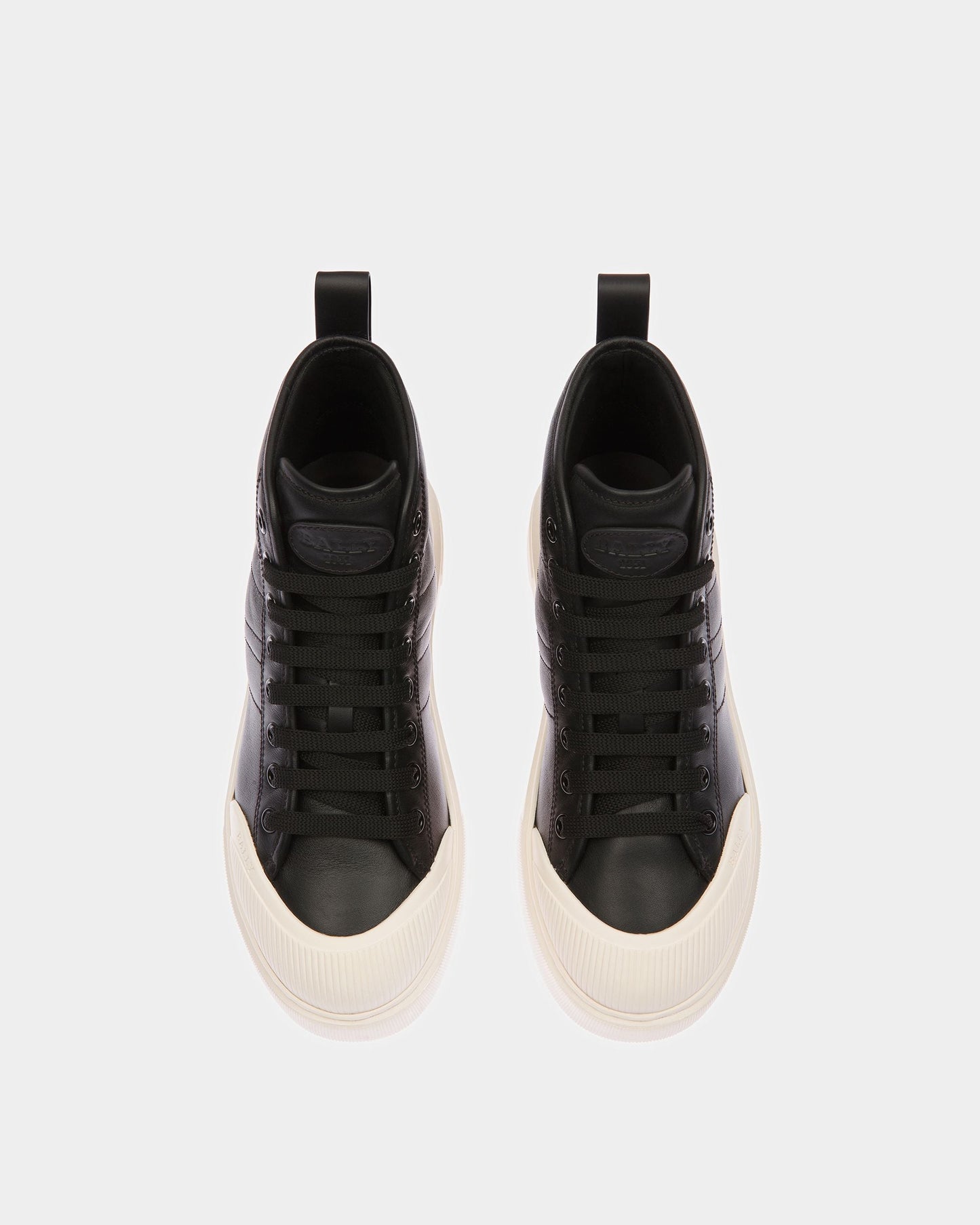 Maren Leather Sneakers In Black