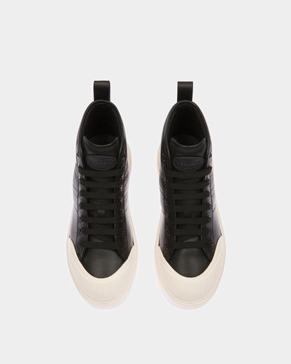 Maren Leather Sneakers In Black