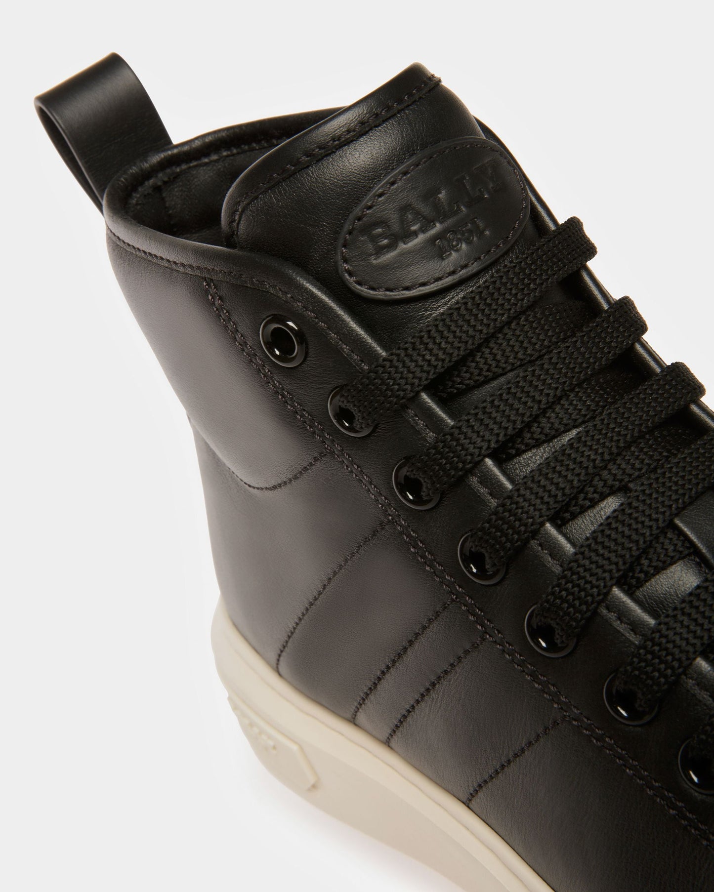 Maren Leather Sneakers In Black