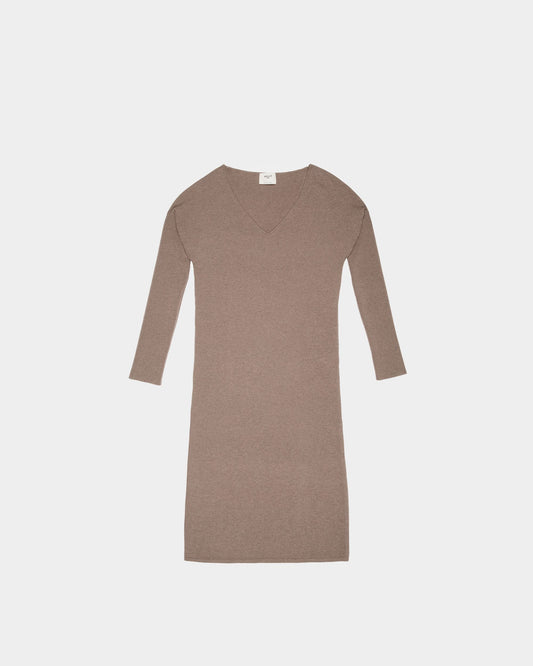 Wool & Cashmere Dress In Beige
