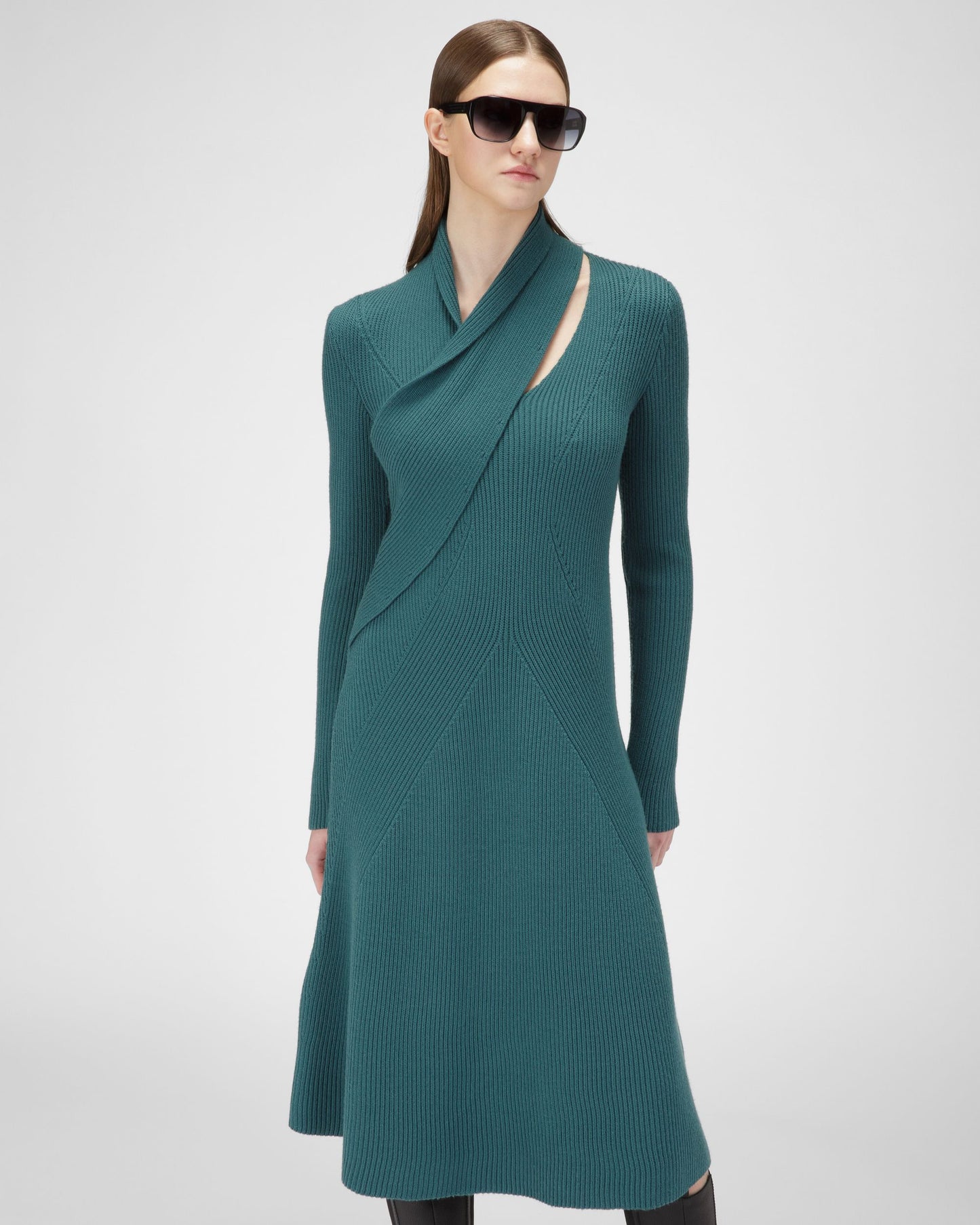 Wool Dress In Green
