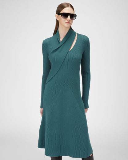 Wool Dress In Green