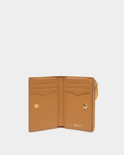 Emblem Wallet | Women's Wallet | Desert Leather | Bally | Still Life Open / Inside