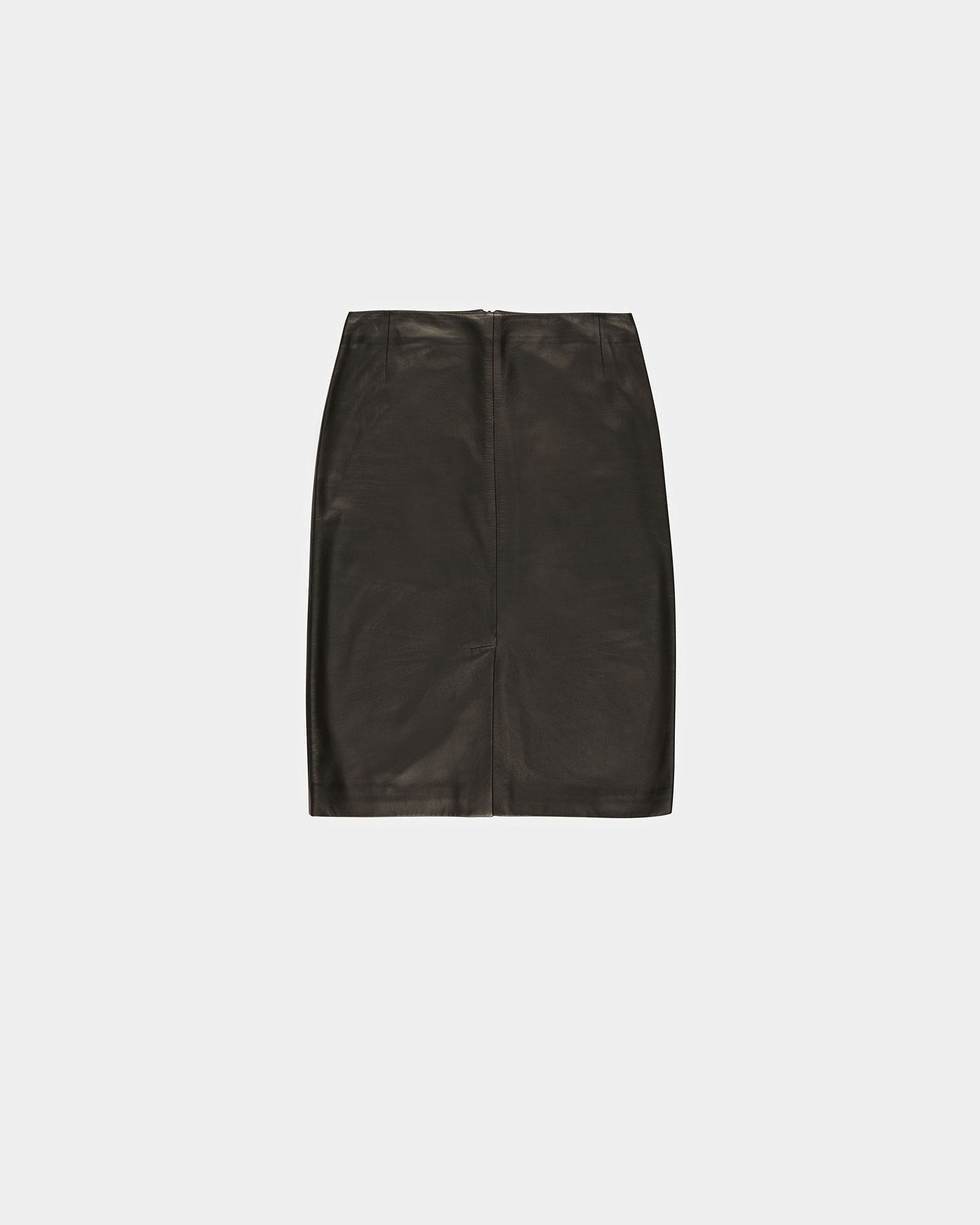 Leather Skirt In Black