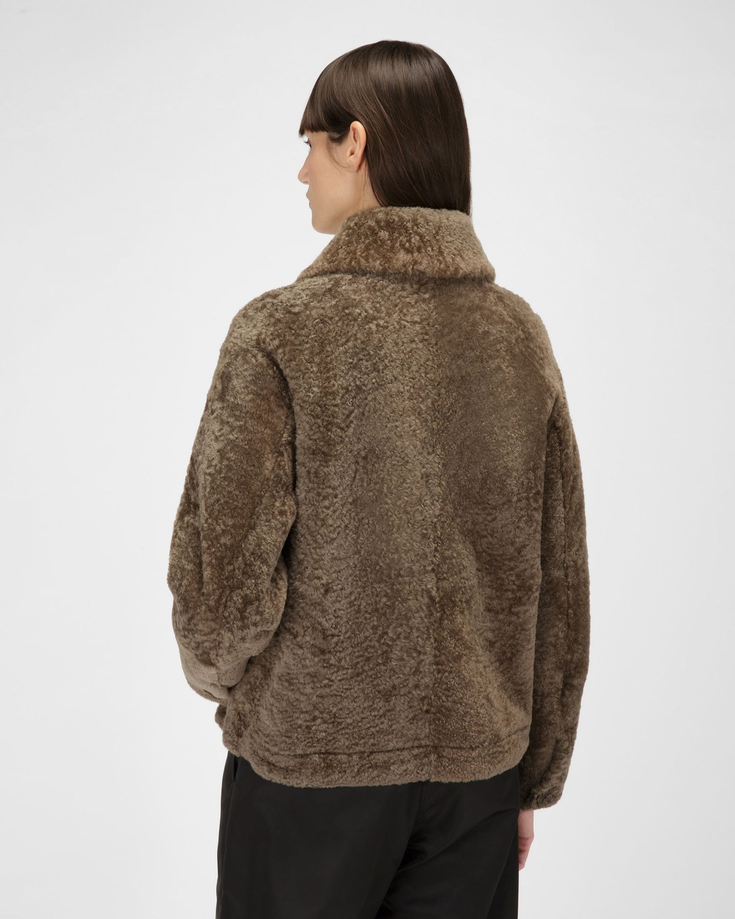 Shearling Jacket In Brown