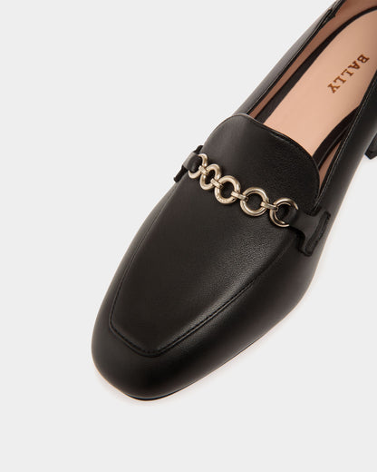 Pump in Black Leather