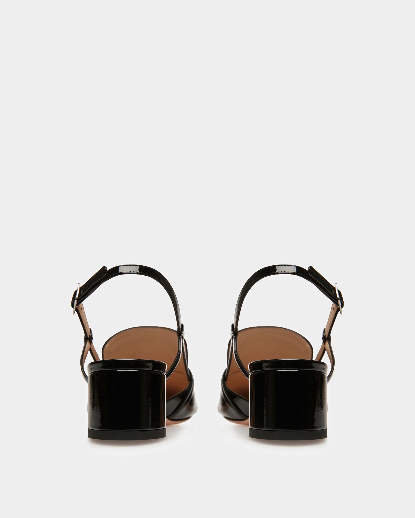 Jasmine Leather Slingback Pumps In Black