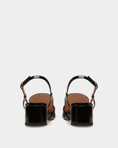 Jasmine Leather Slingback Pumps In Black