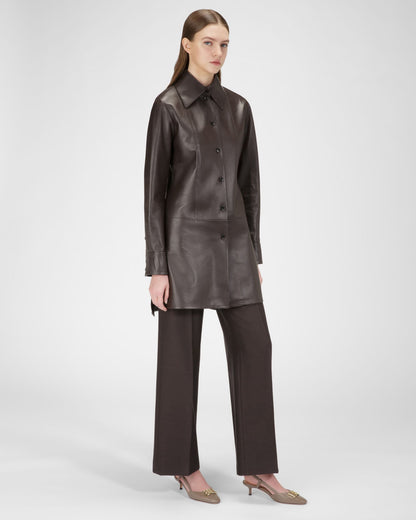 Eva Leather Pumps In Canapa