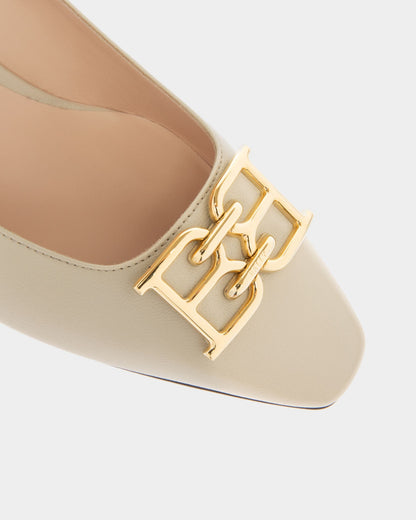 Evanca Leather Pumps In Beige