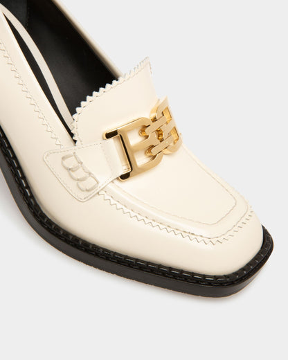 Ellyane Leather Pumps In Bone