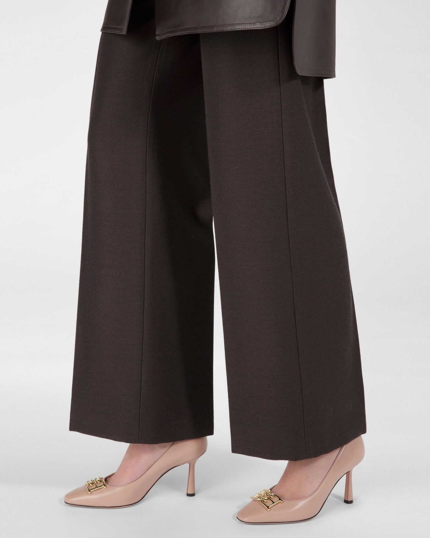 Evanca Leather Pumps In Pale Pink