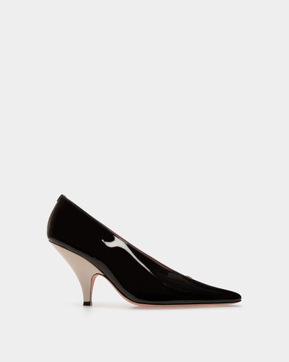 Katy Pumps In Black And Bone Leather