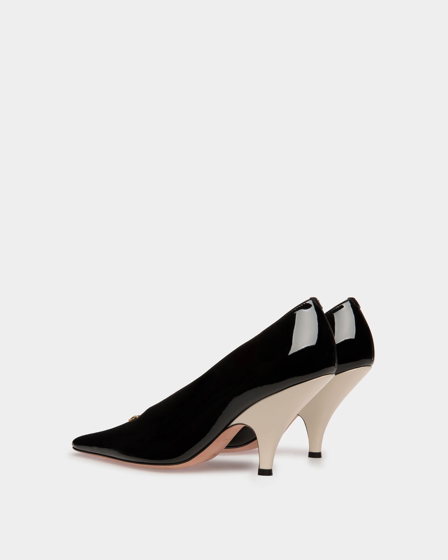 Katy Pumps In Black And Bone Leather