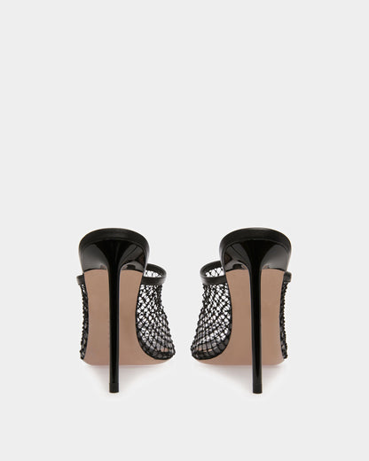 Crystal Fishnet Mule