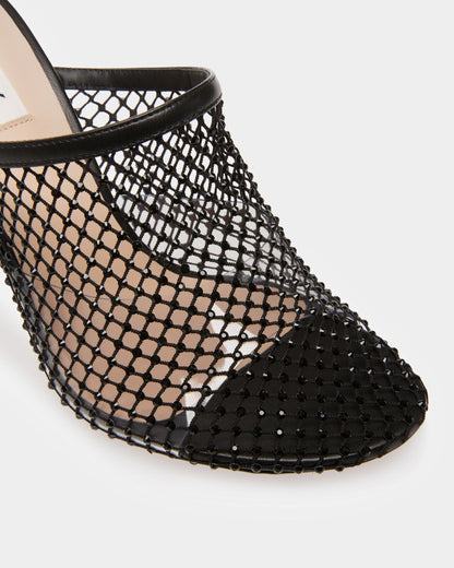 Crystal Fishnet Mule