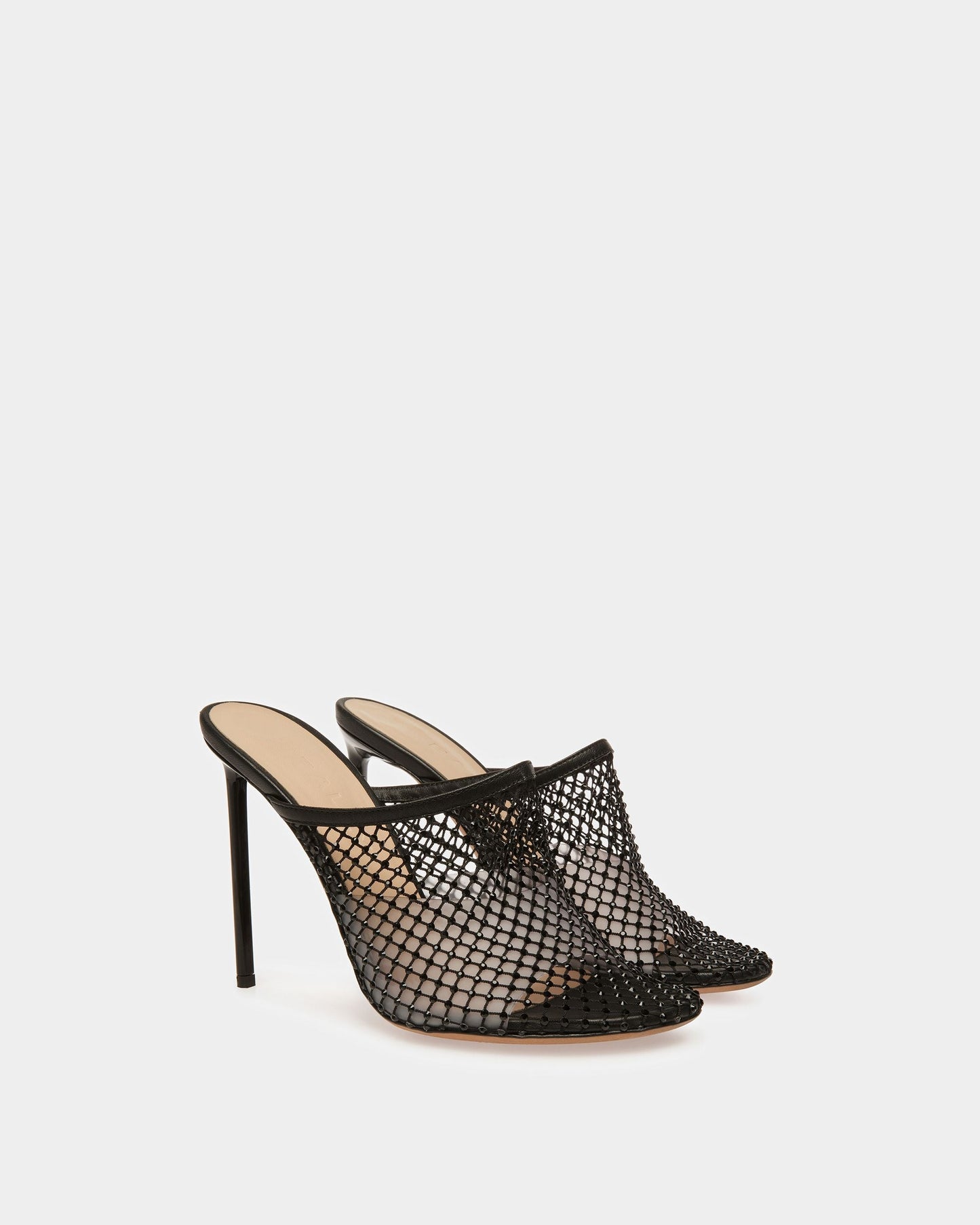 Crystal Fishnet Mule