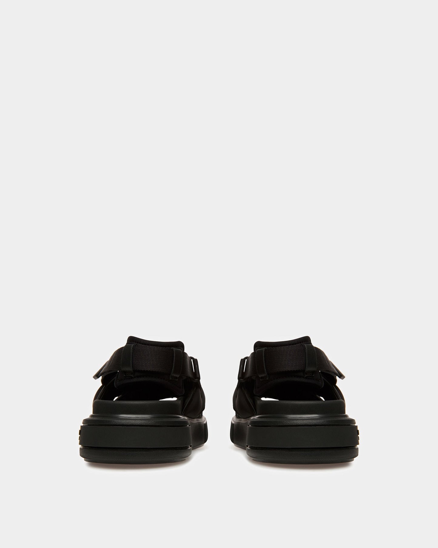 Jodye Leather And Nylon Sandals In Black