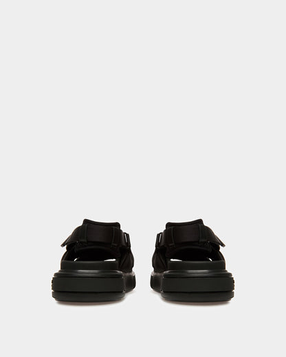Jodye Leather And Nylon Sandals In Black