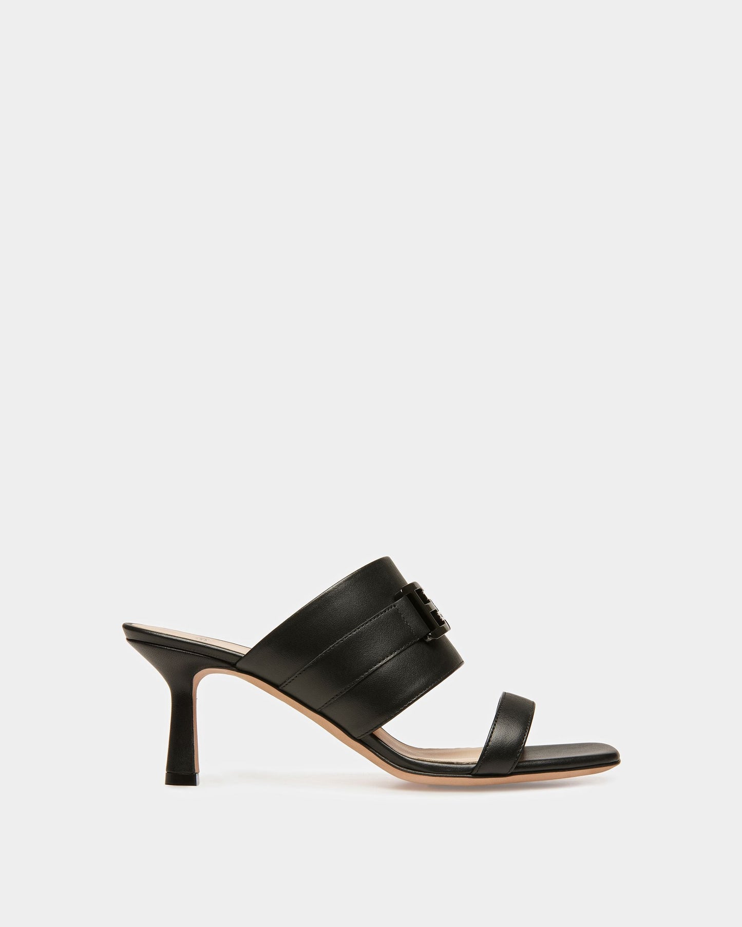 Ella Leather Sandals In Black