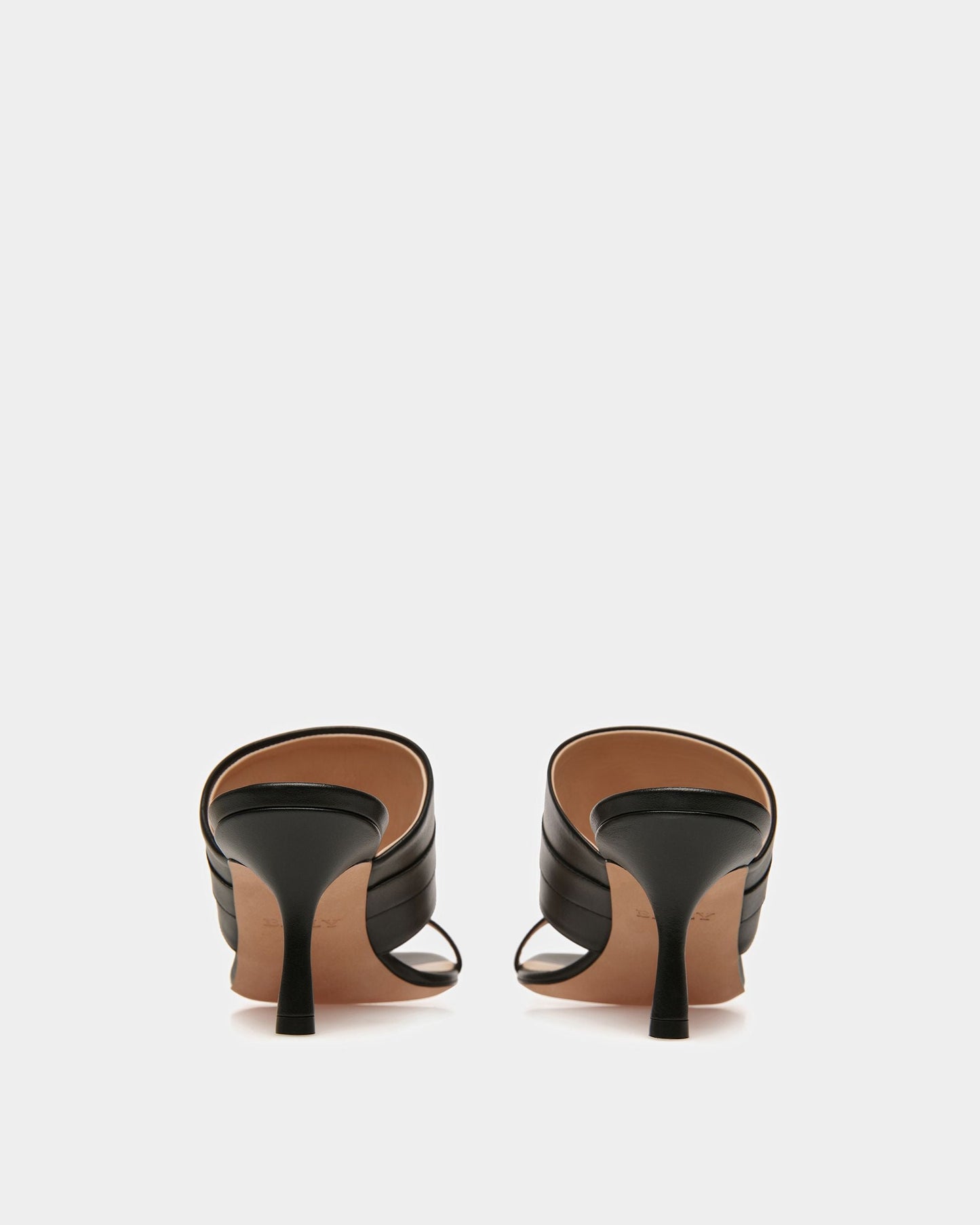 Ella Leather Sandals In Black
