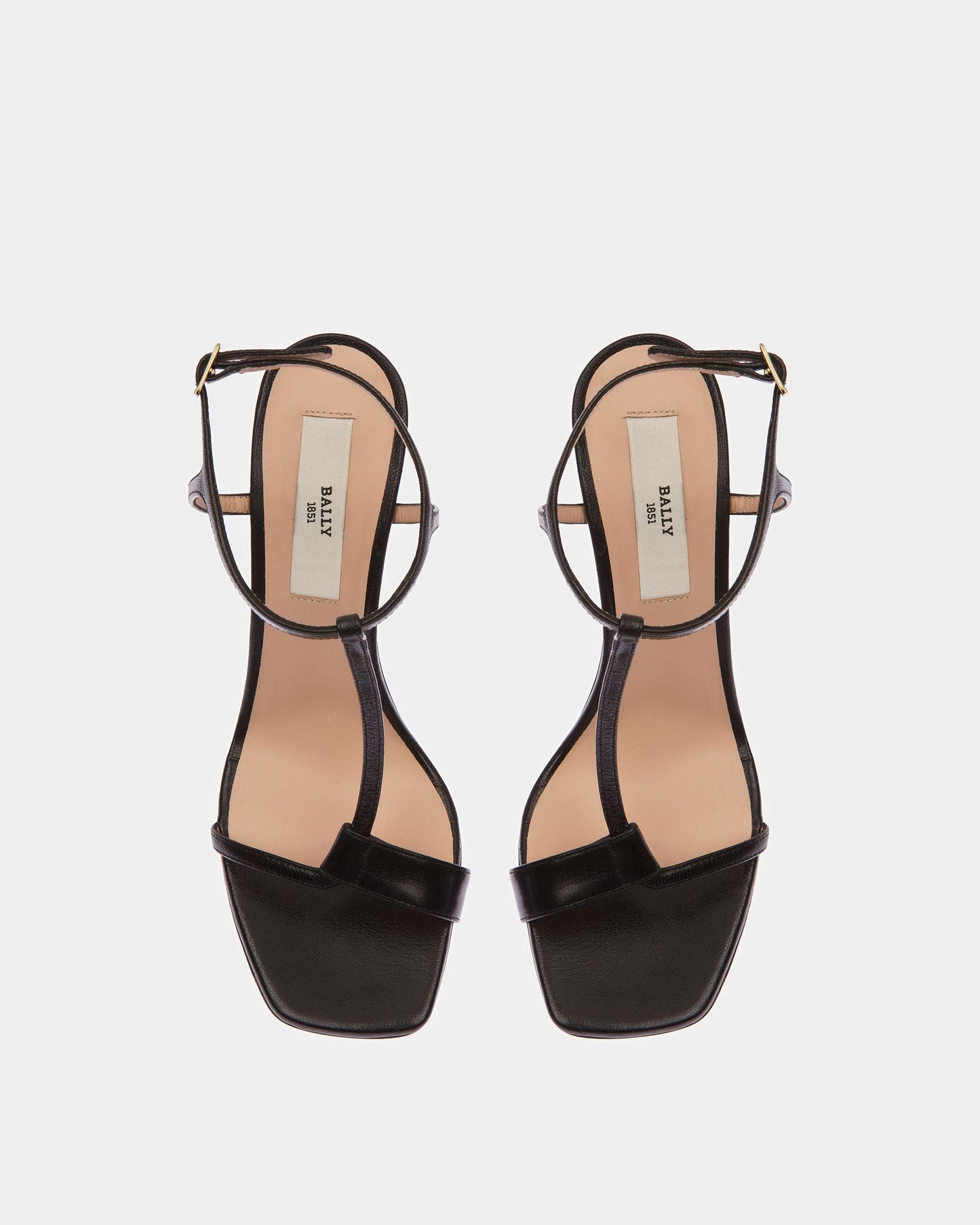 Natalia Leather Sandals In Black