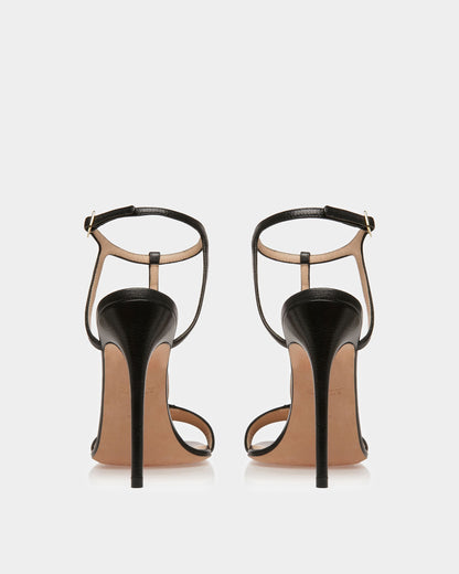 Natalia Leather Sandals In Black