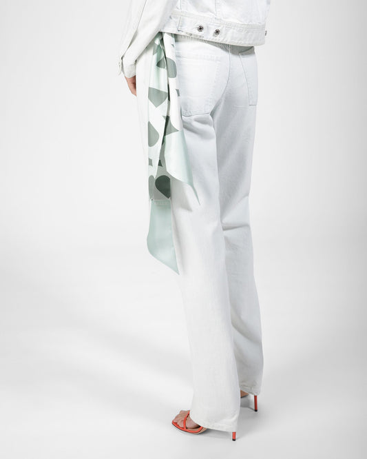 Silk Scarf In Light Blue