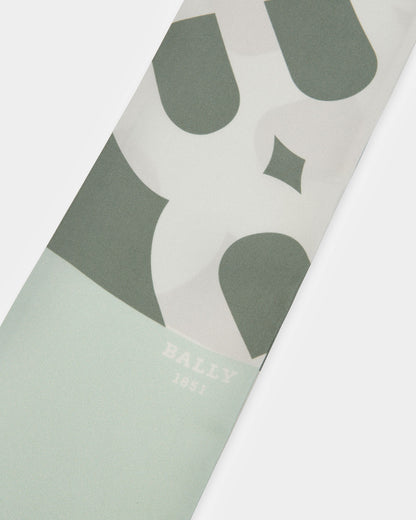 Silk Scarf In Light Blue
