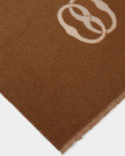 Emblem Scarf | Women's Scarf | Desert And Dusty Petal Fabric | Bally | Still Life Detail